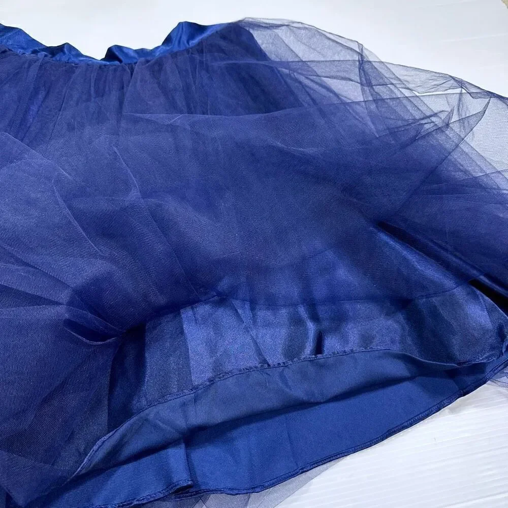 Space 46 Wendy Tulle Skirt XXL fits like M Navy Fairy Ballet Punk Whimsy Party
